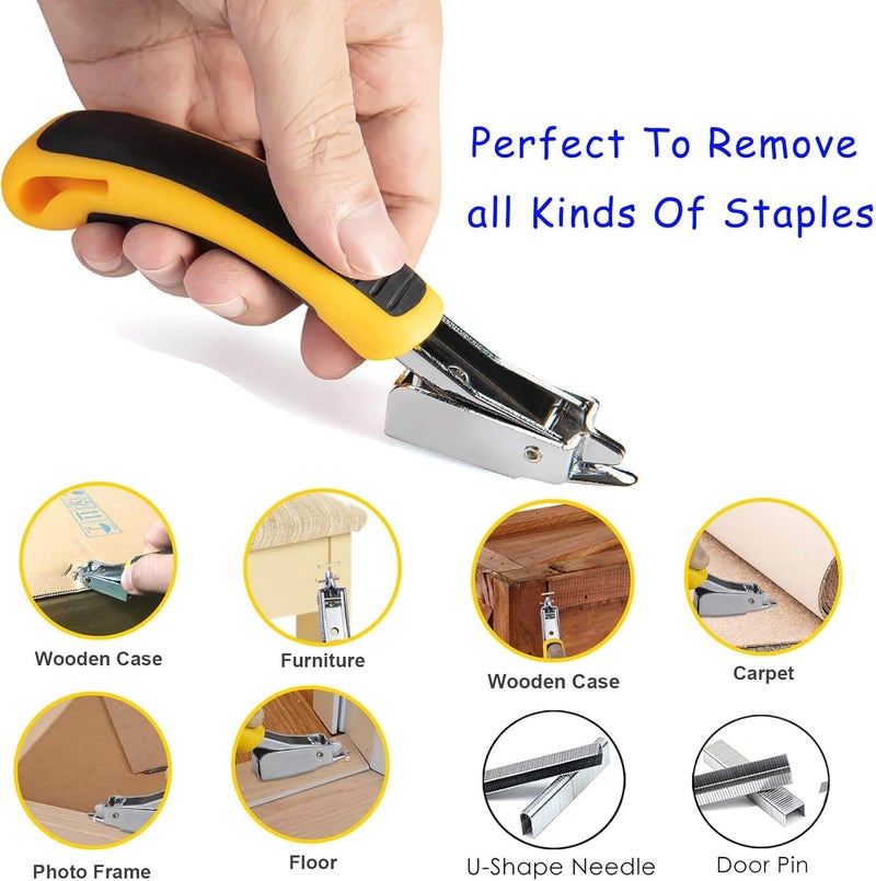 PUWANY 3pcs Upholstery Staple Remover Tool Includes Nail Puller Staples Puller and tack Remover,Nail Remove Tool for Removing Staples from Carpets Wooden Products Walls Boxes - Image 4